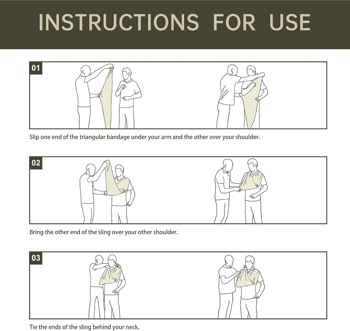 MEDRESQ trikampis tvarstis 10vnt