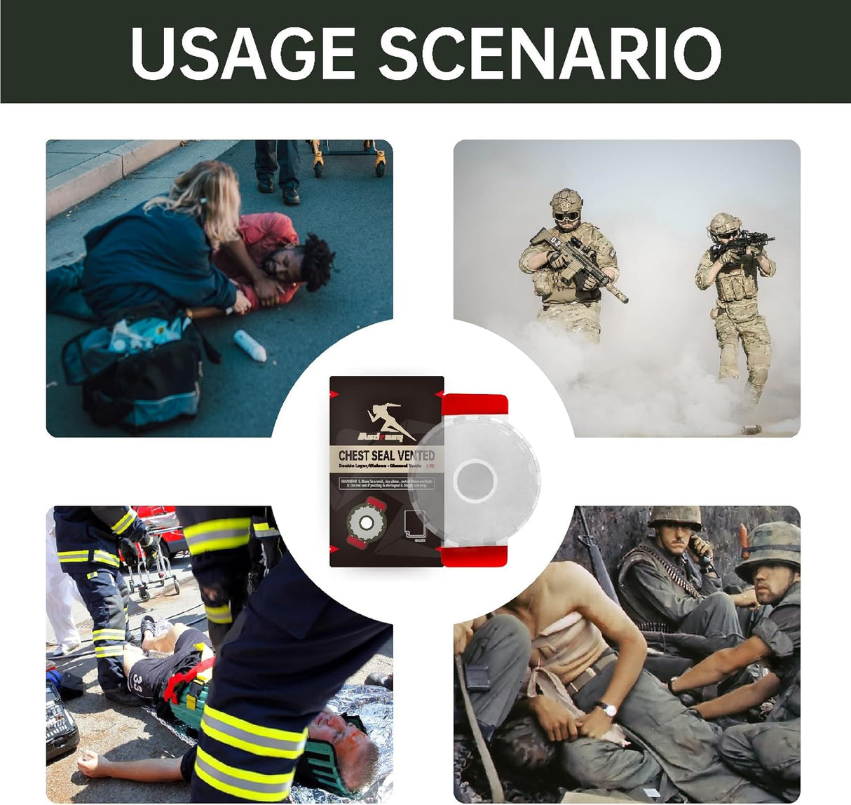 MEDRESQ krūtinės sandariklis 2 vnt