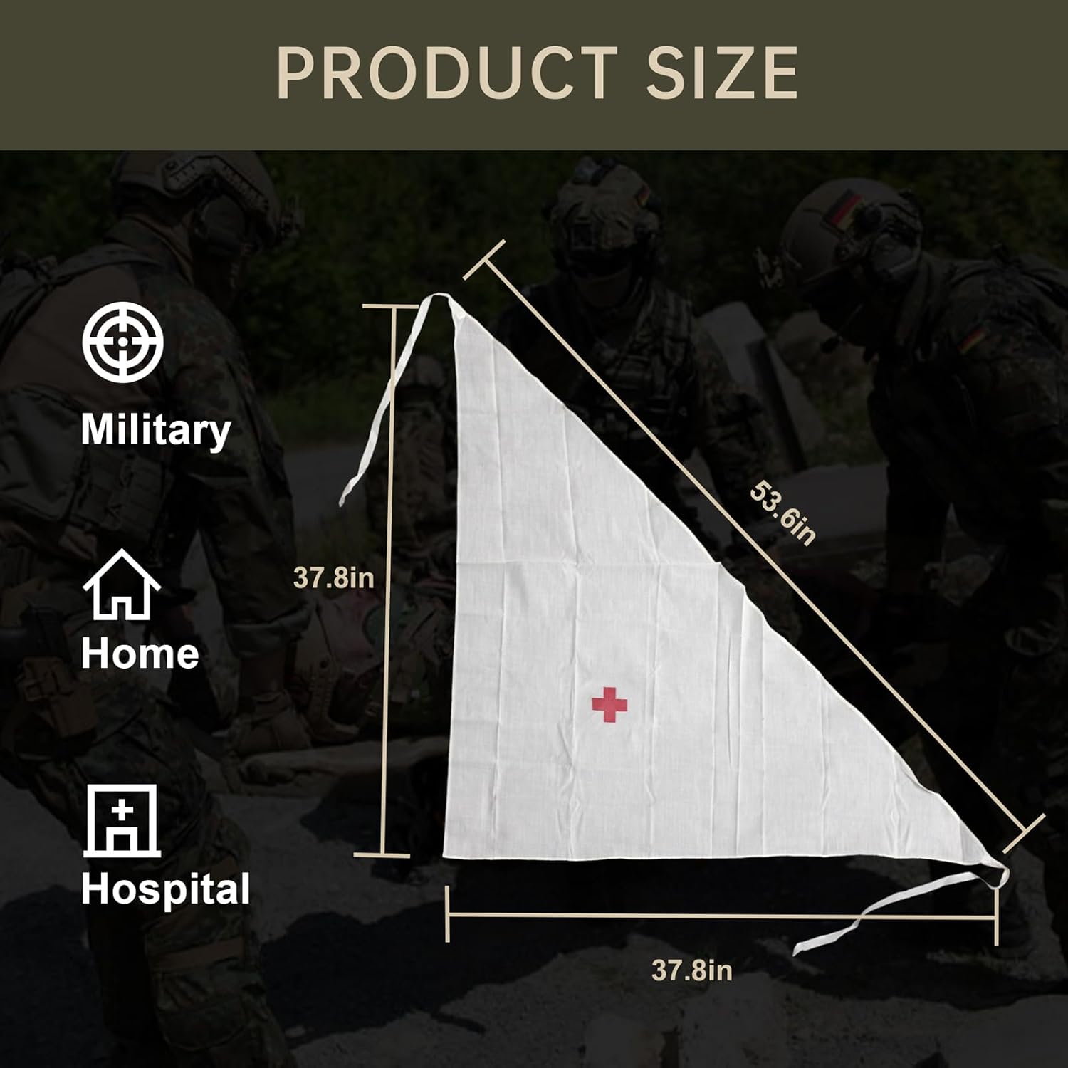 MEDRESQ trikampis tvarstis 10vnt