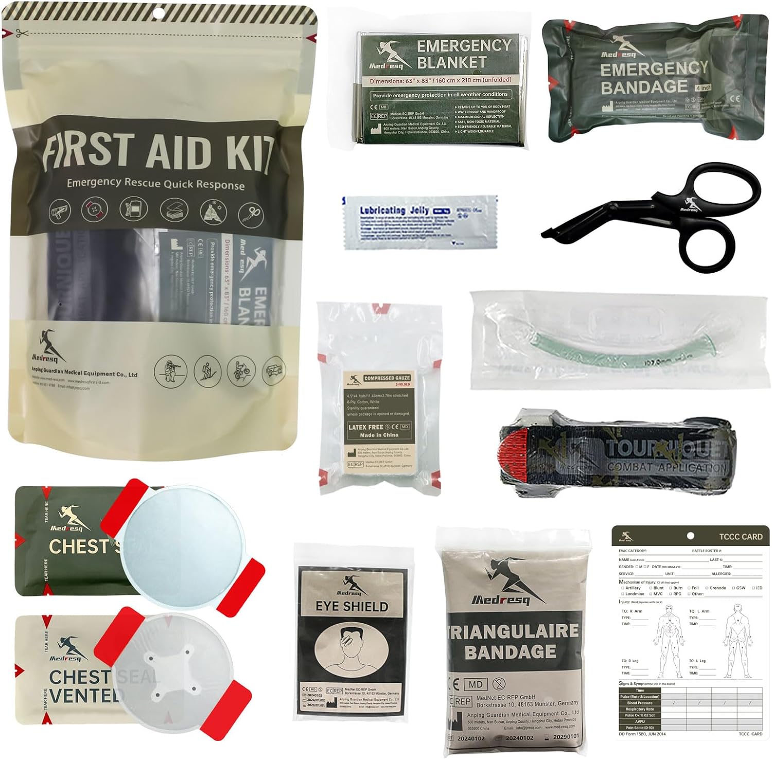 MEDRESQ IFAK Trauma First Aid Kit - Advanced Bleeding Control and